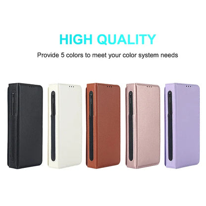 Suitable for Samsung Z Fold3/4/5/6 Multifunctional Leather Case