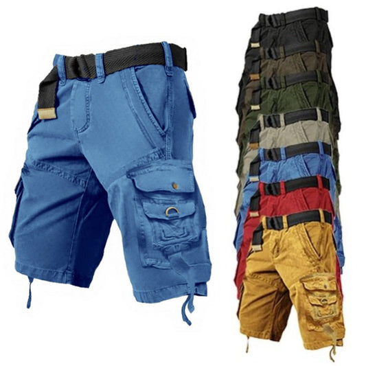 Mens Cargo Shorts Multi Pockets Cargo Shorts