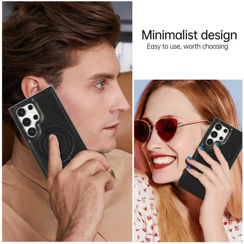 Suitable For Samsung Series Leather All-inclusive Anti-fall Mobile Phone Case