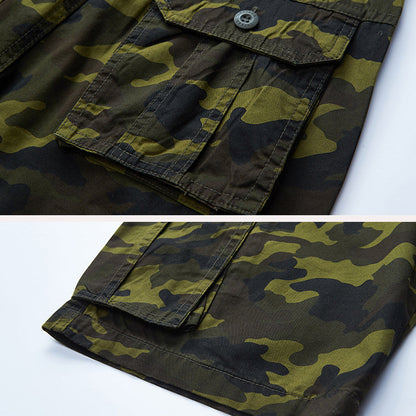 Casual Beach Camouflage Cotton Men's Shorts