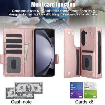 Suitable for Samsung Z Fold3/4/5/6 Multifunctional Leather Case